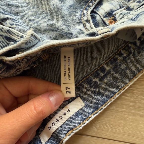PacsunDistressed Denim High-Waisted Shorts - Picture 3 of 3